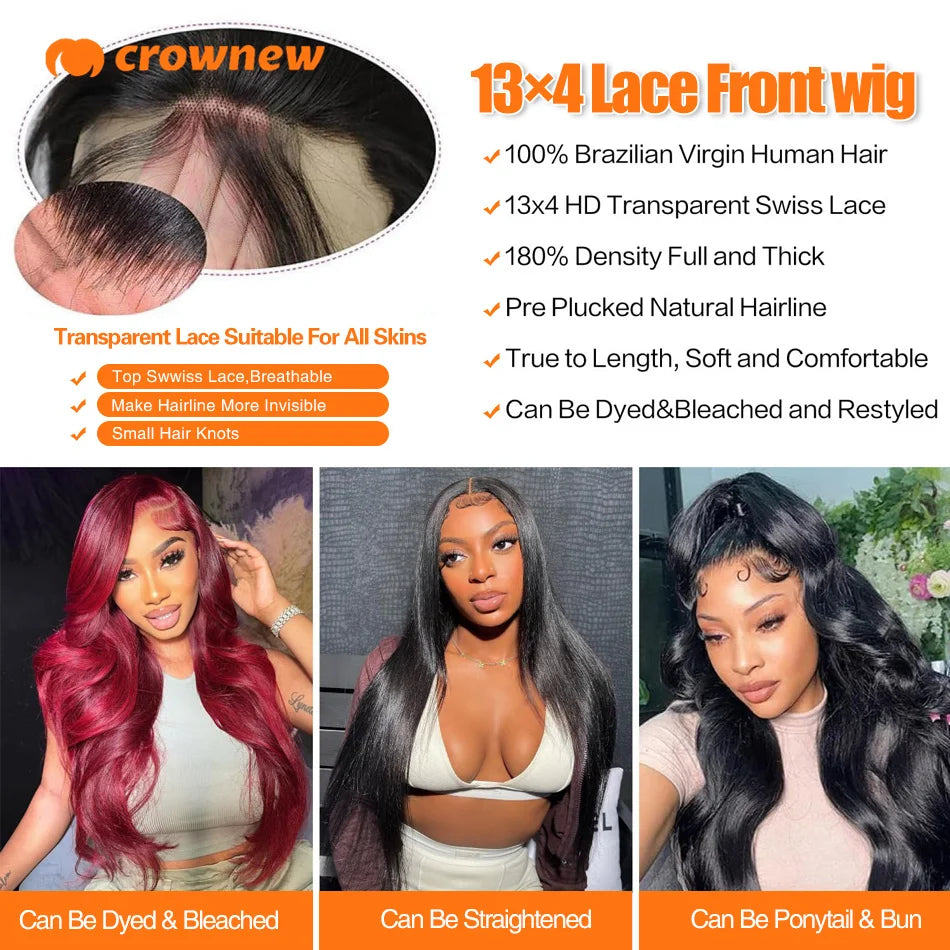 Pre-Plucked 13X4 Lace Front |13x6 HD Lace Frontal Wig