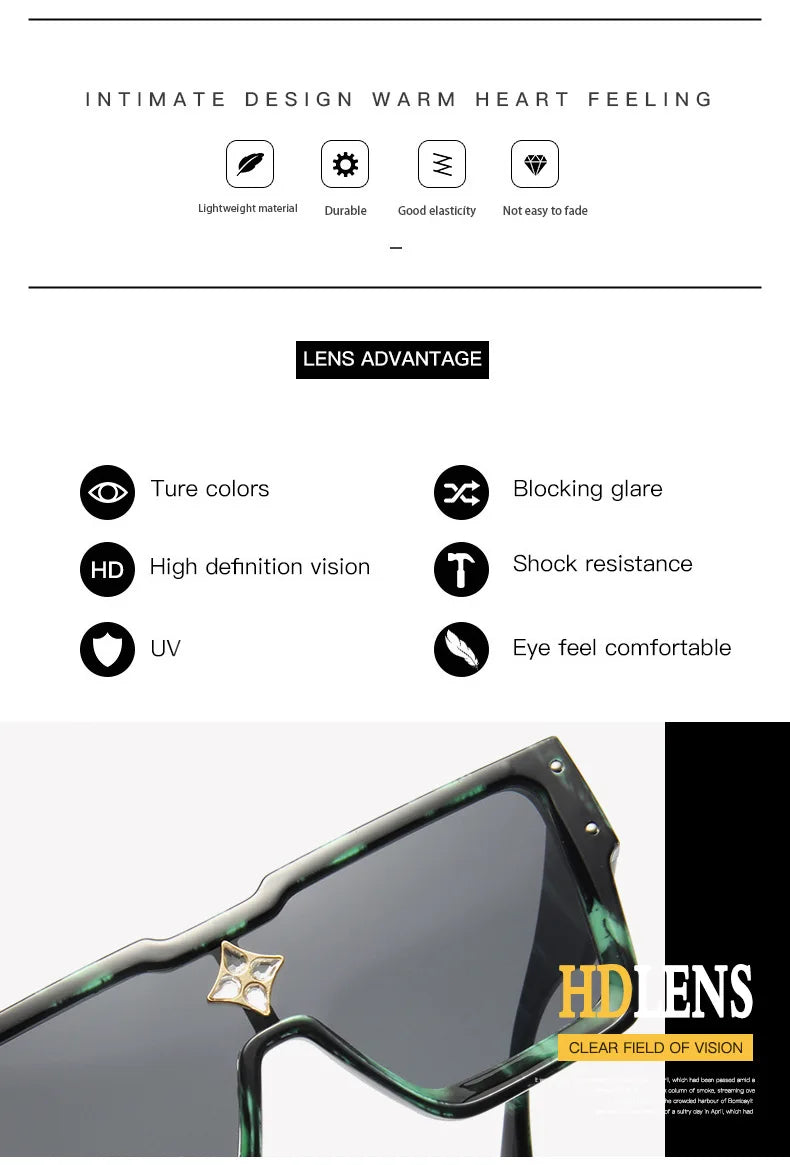 Stylish Cyclone Luxury Square Shades UV400