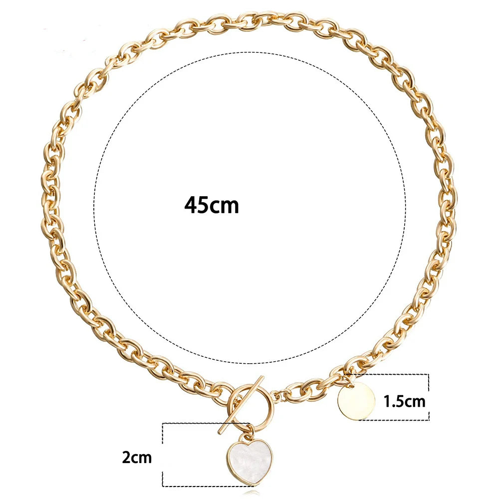 Heart Sheet Pendant Necklaces
