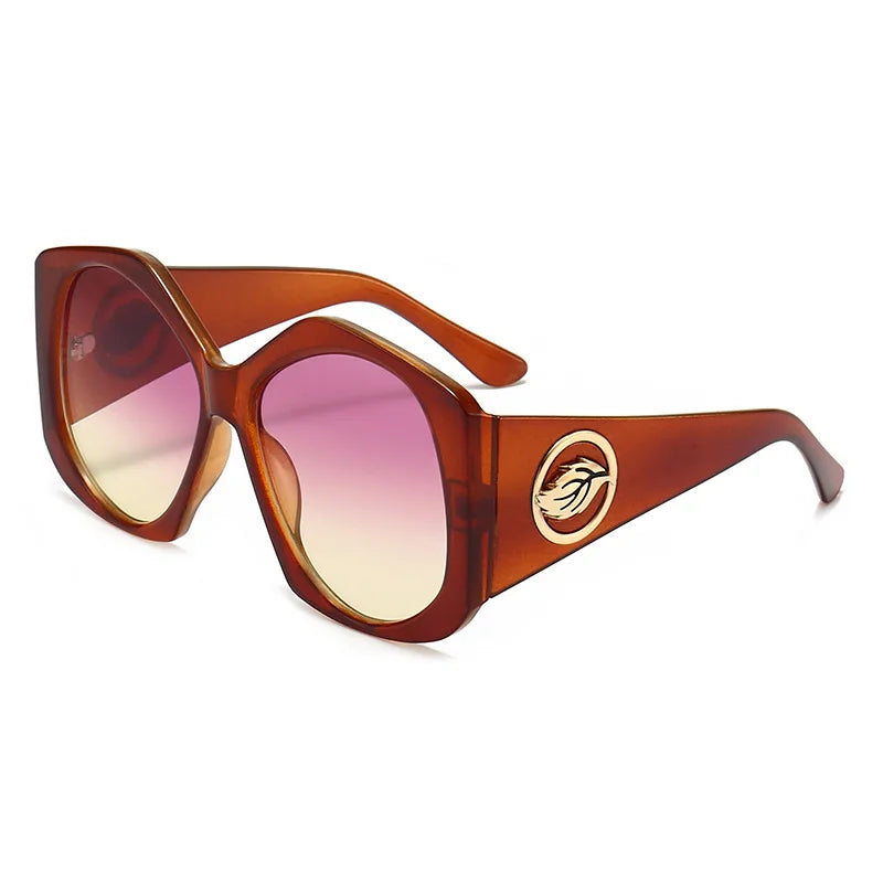 Color-contrast Oval Stripes - UV400