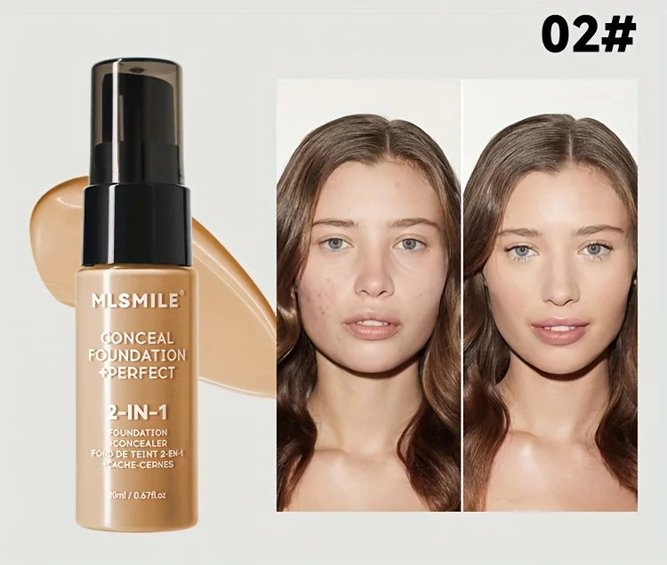 2-In-1 Oil Control Liquid Foundation And Concealer