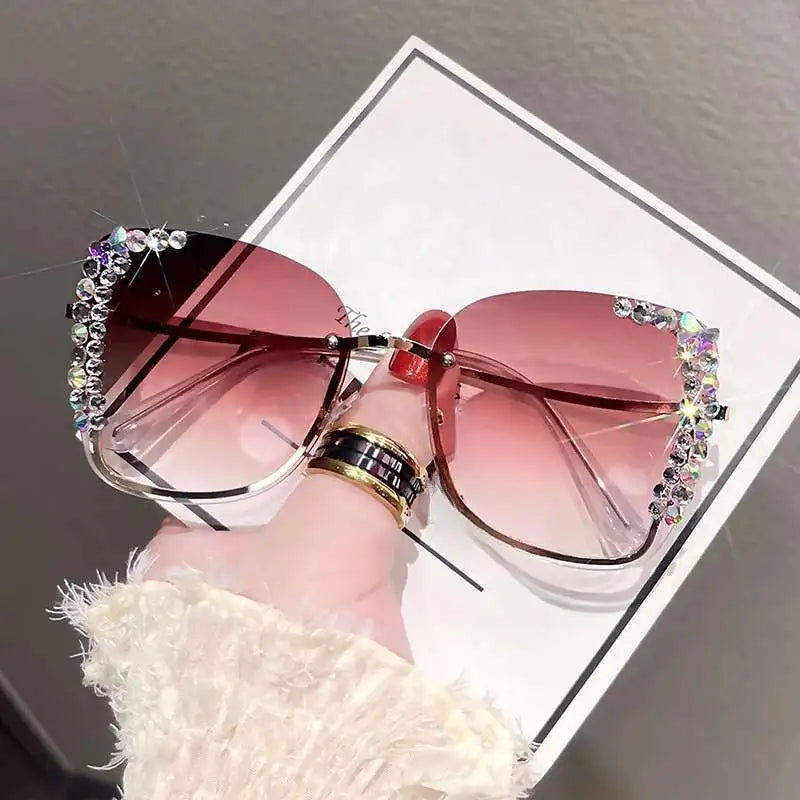 Diamond slim face high-grade sunglasses