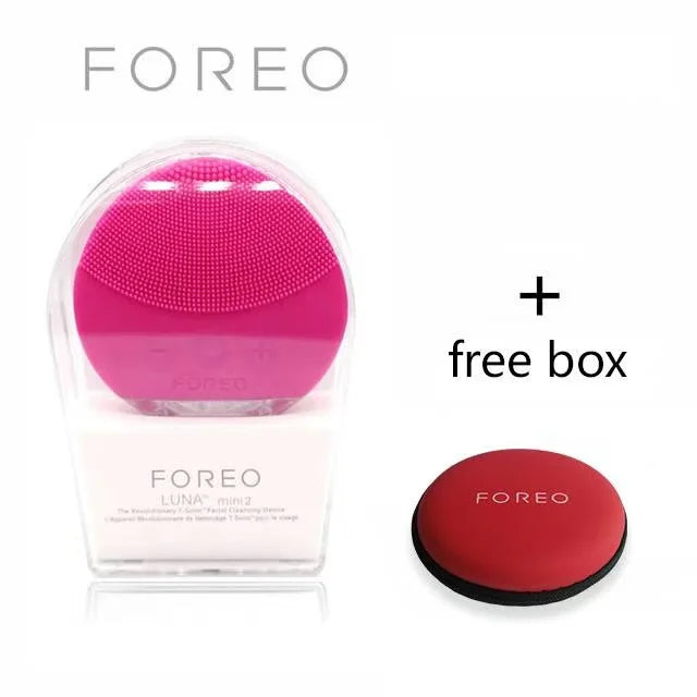 mini2 facial silicone facial cleansing brush - waterproof, level 8