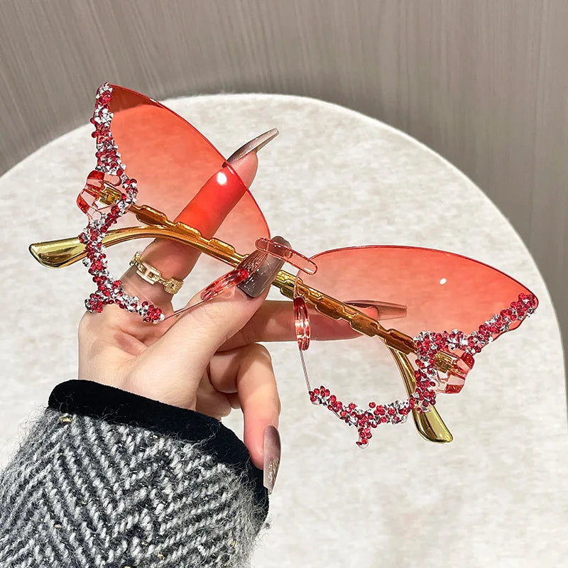 Rimless Butterfly Cat Eye