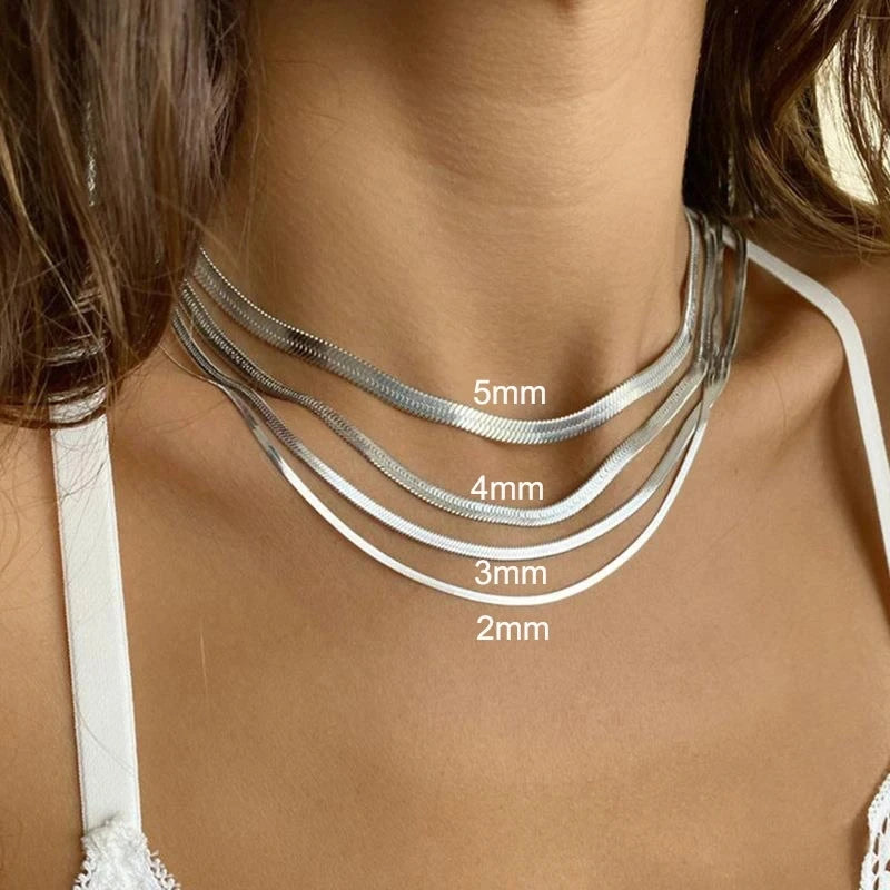 Gold Herringbone Choker