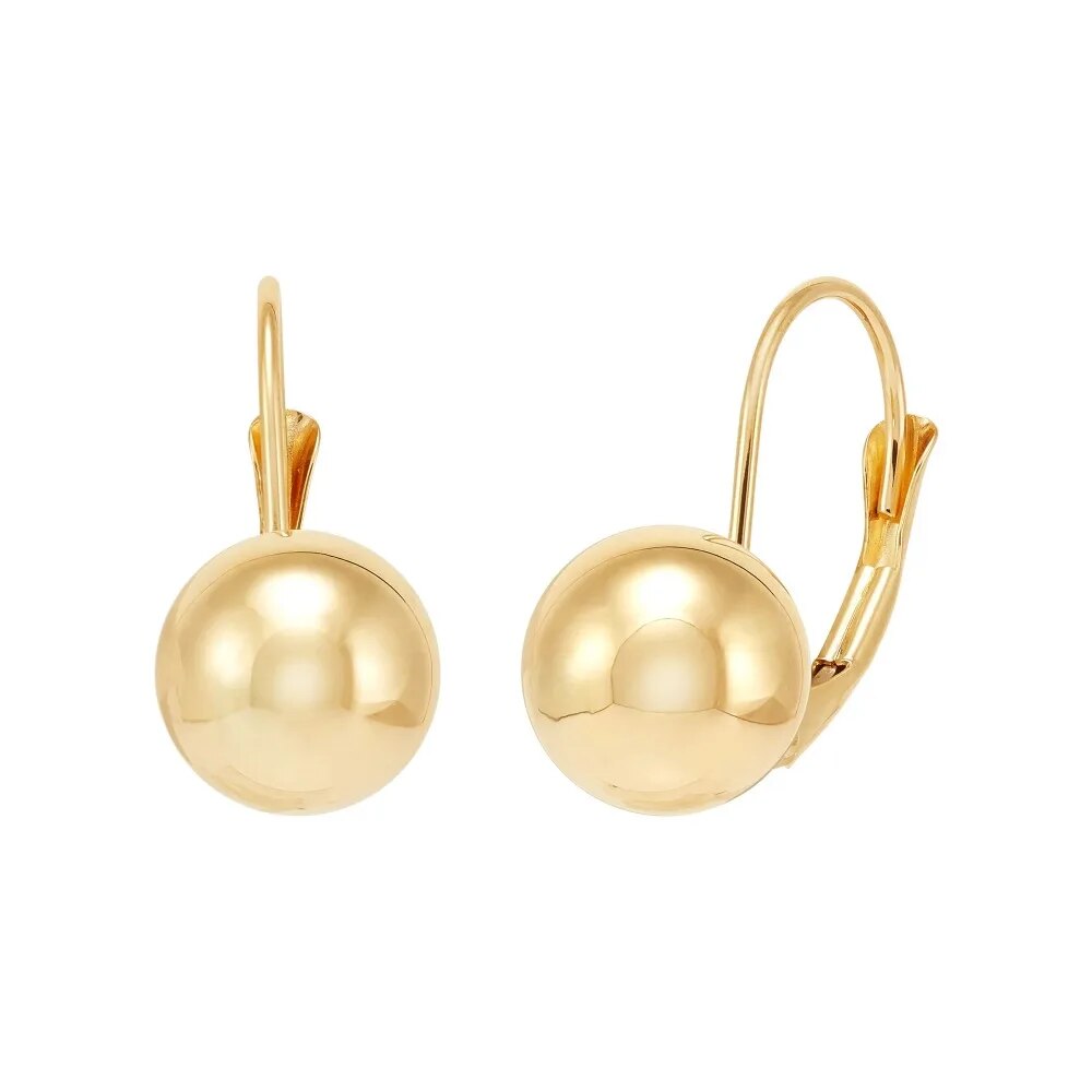 10K Yellow Gold Ball Drop