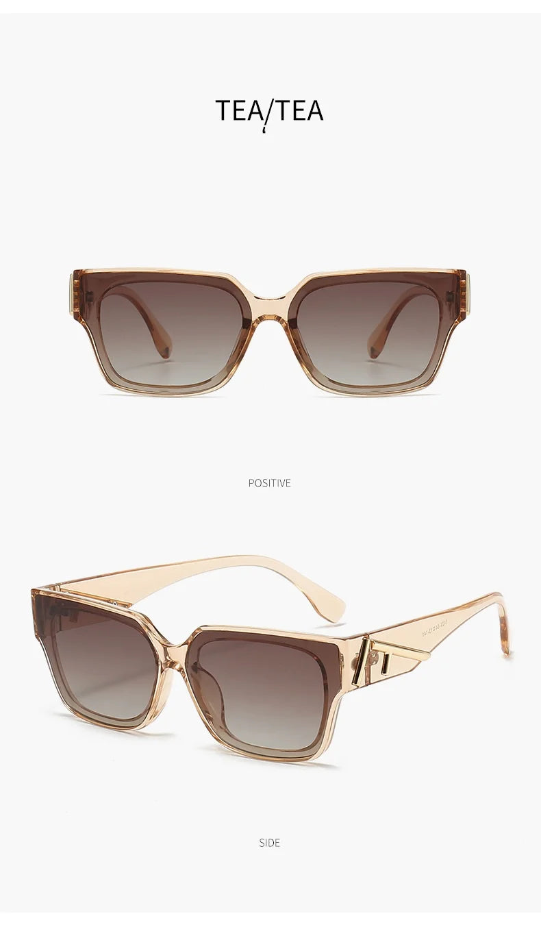 Unisex Square frame colored sunglasses