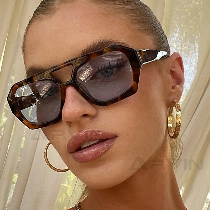 Thick Frame Double Bridges Eyewear