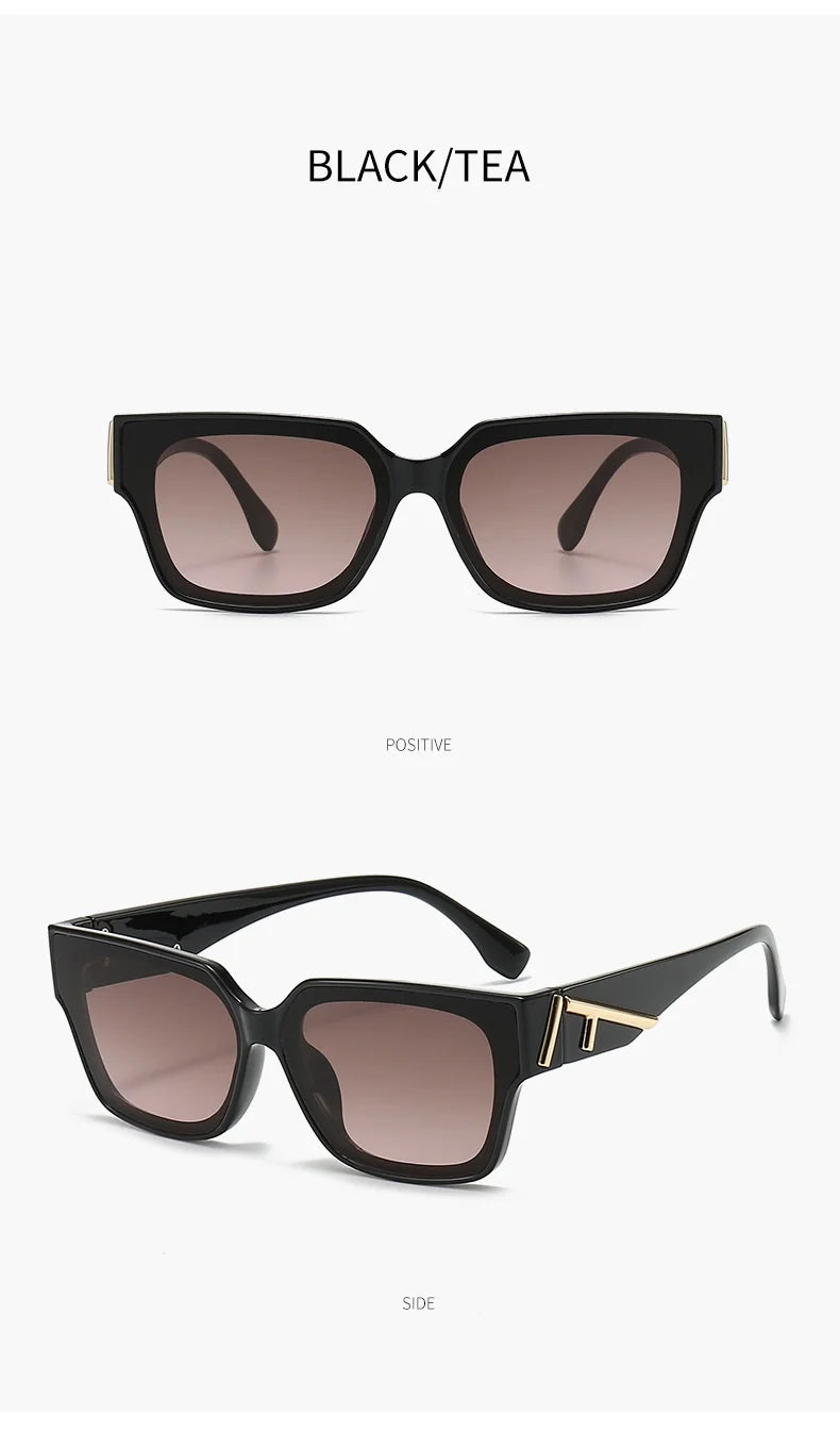 Unisex Square frame colored sunglasses