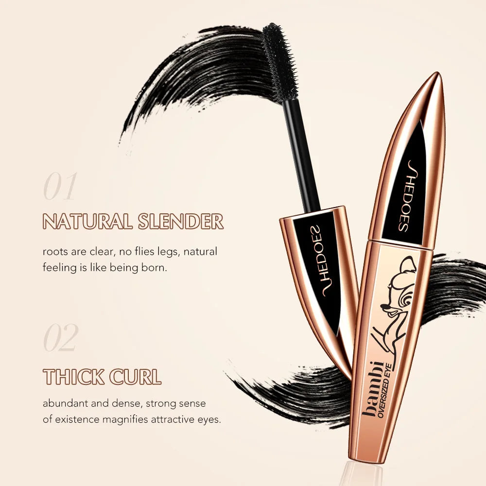 5D Thick and Long Black Silk Fiber Mascara
