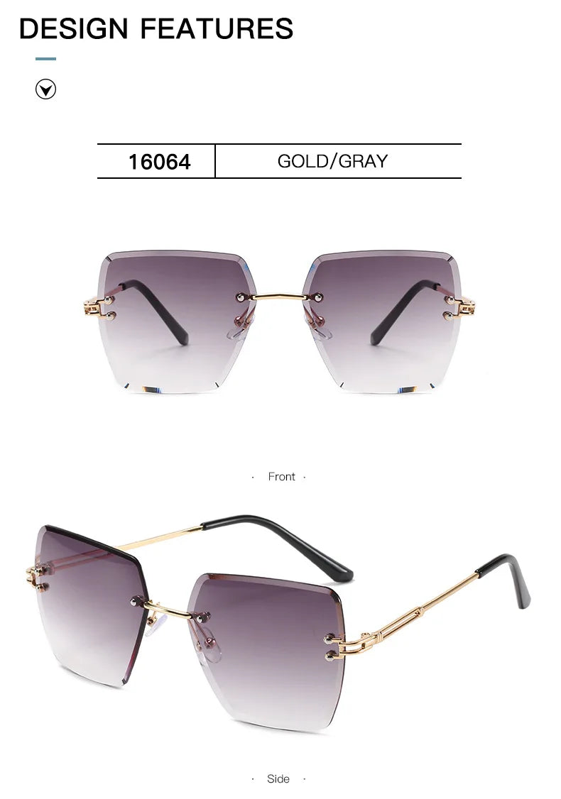 Rimless Luxury Vintage Summer Style