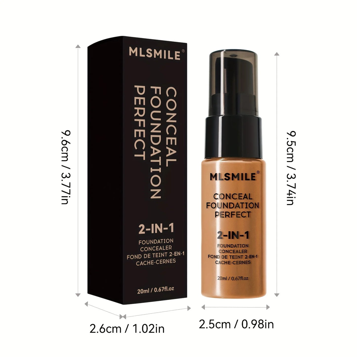 2-In-1 Oil Control Liquid Foundation And Concealer
