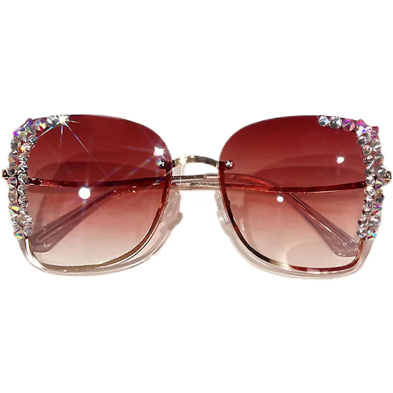Diamond slim face high-grade sunglasses