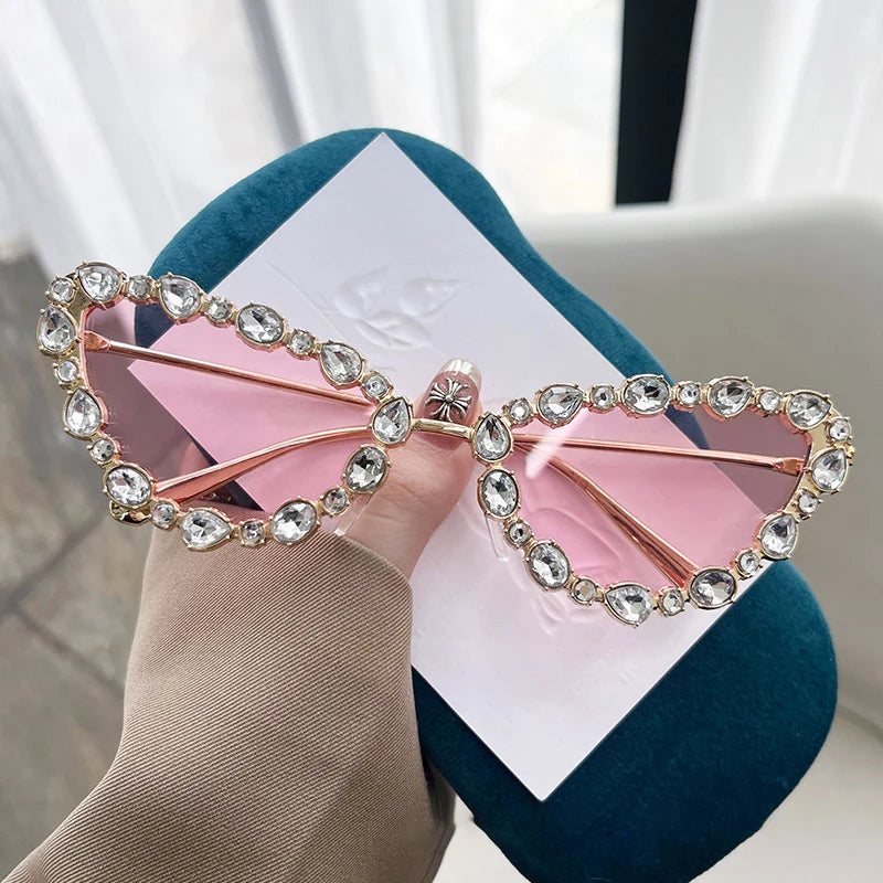Luxury Cat-eye Rhinestone Shades