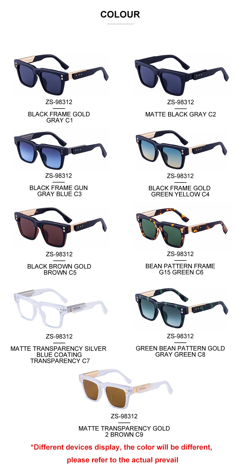 Classic Square Steampunk Eyewear -UV400