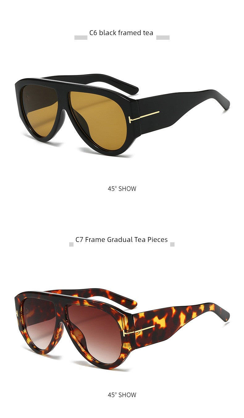 European and American Retro Frog Glasses