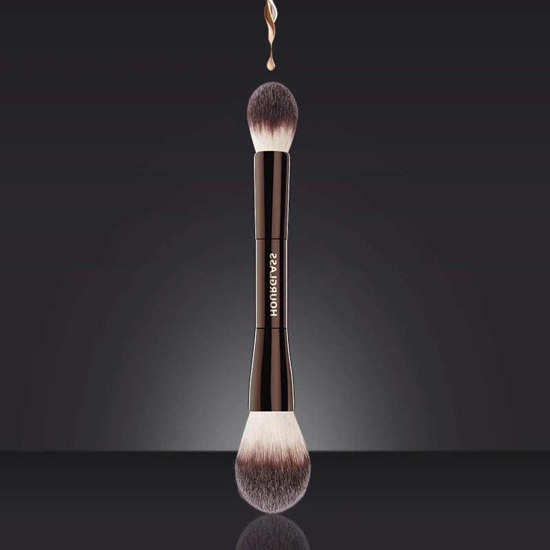 Powder Brush Soft Fiber Hair Double Head Brush
