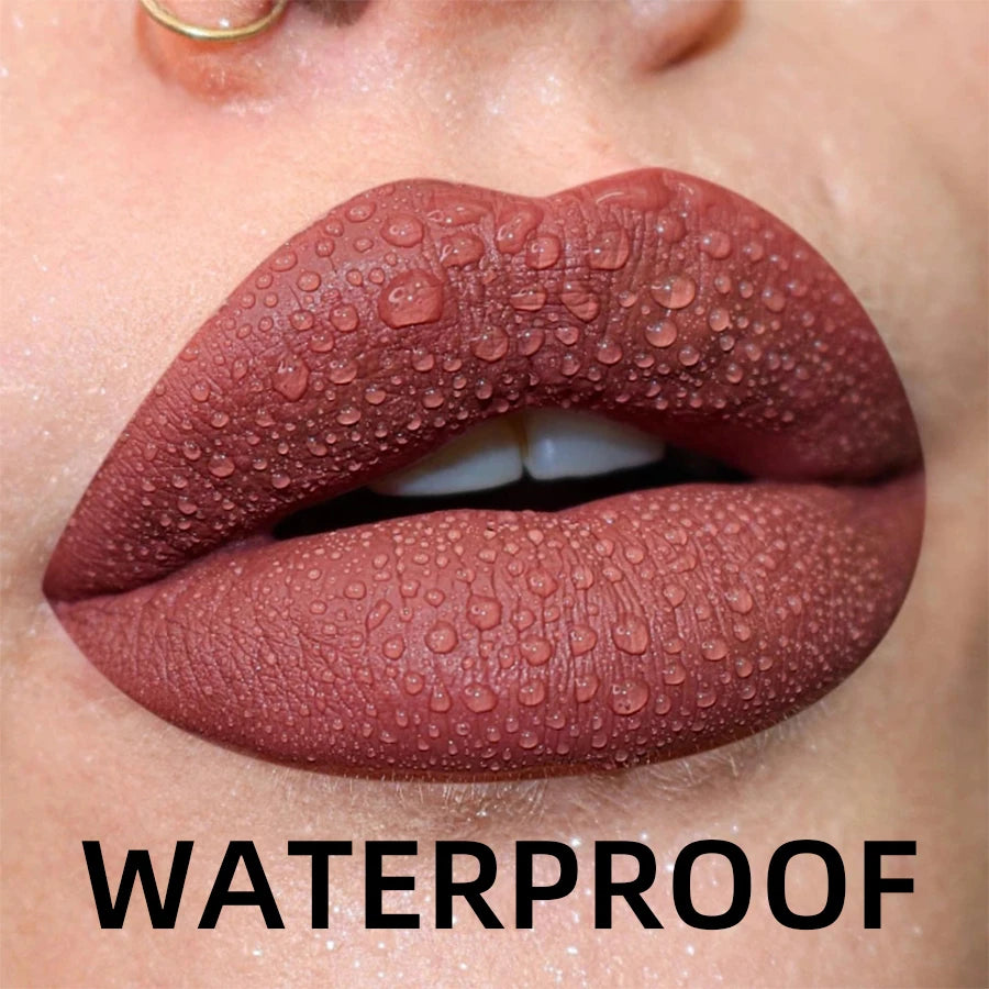19 colors Matte Velvet Nude Waterproof Liquid Lipstick