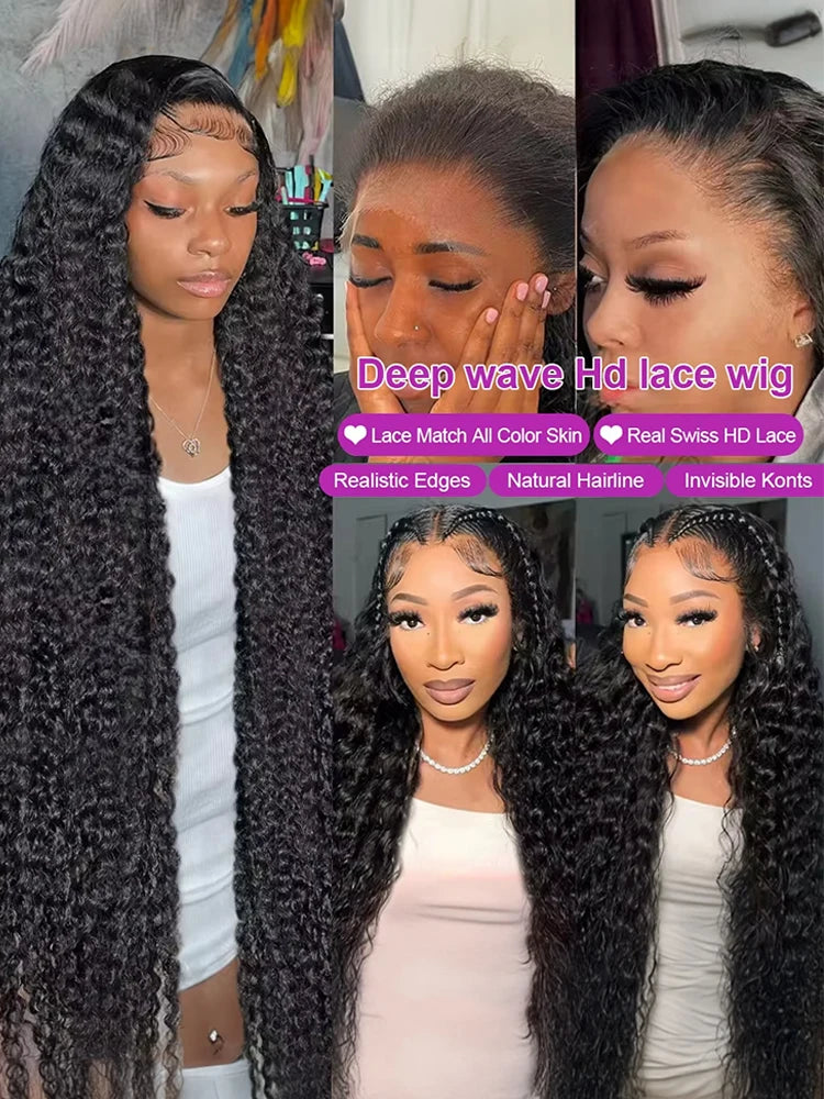 Brazilian 300% High Density Loose Deep Wave | 13x4 HD Lace Frontal Human Hair