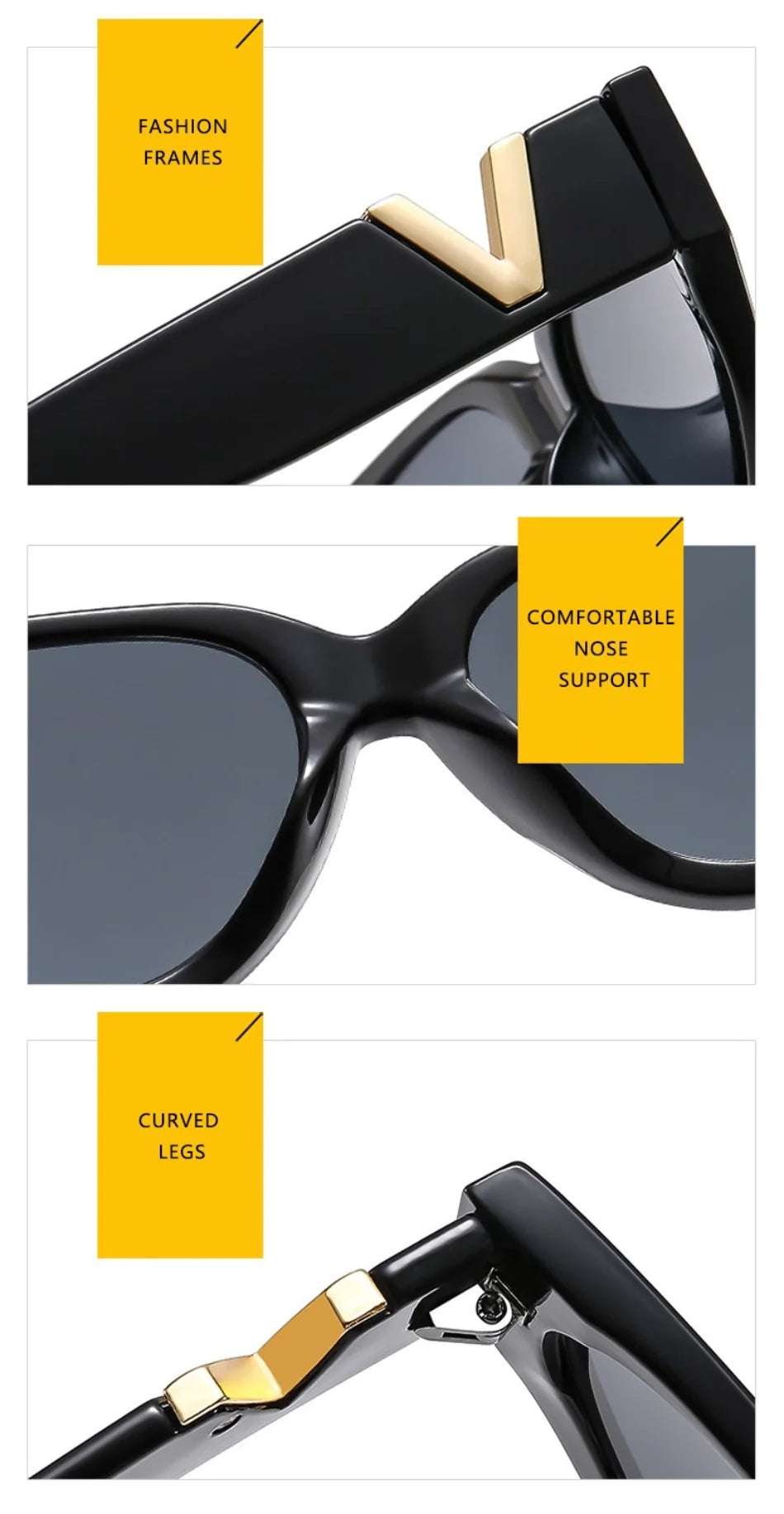 Luxury Vintage Cat Eye Sunglasses