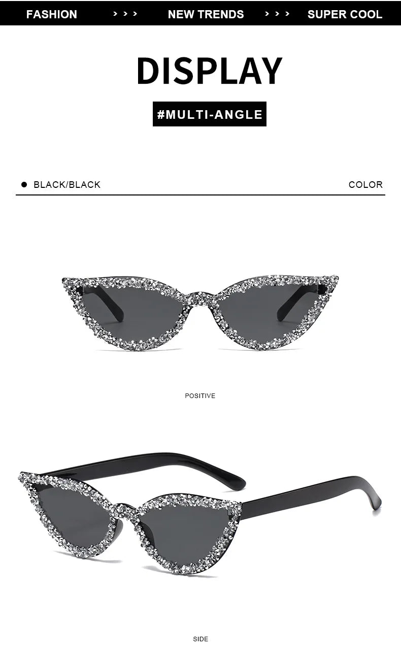Diamond Cat Eye Trendy Sunglasses