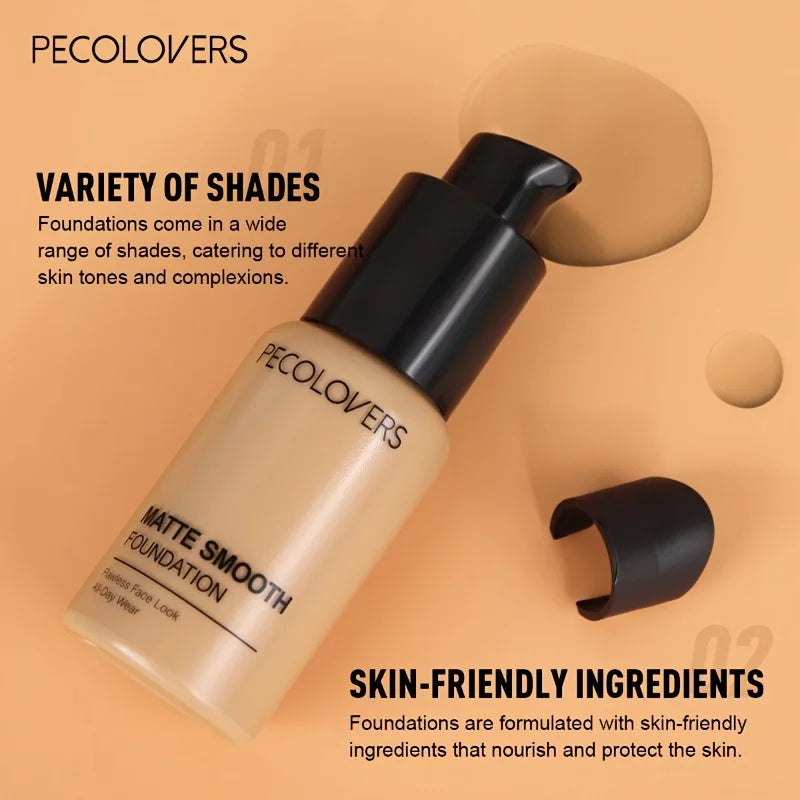 Finish Liquid Foundation - Oil-Control, Waterproof, Full Coverage Concealer for All Skin Tones