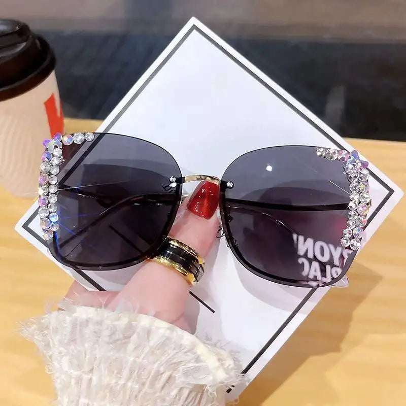 Diamond slim face high-grade sunglasses