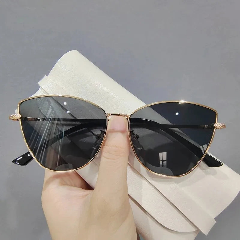 Classic Vintage Cat Eye Metal Frame
