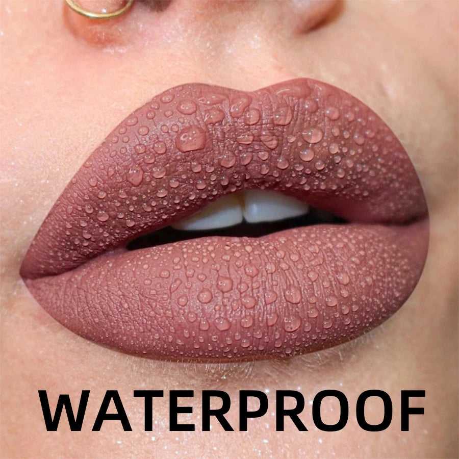 19 colors Matte Velvet Nude Waterproof Liquid Lipstick
