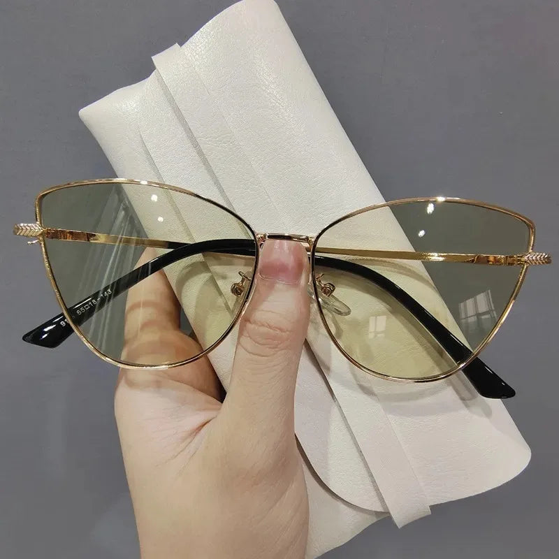 Classic Vintage Cat Eye Metal Frame