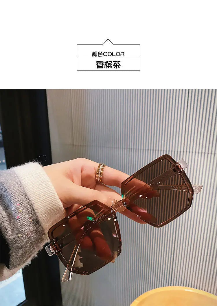 Big Frame Vintage Retro Eye Sunglasses 
