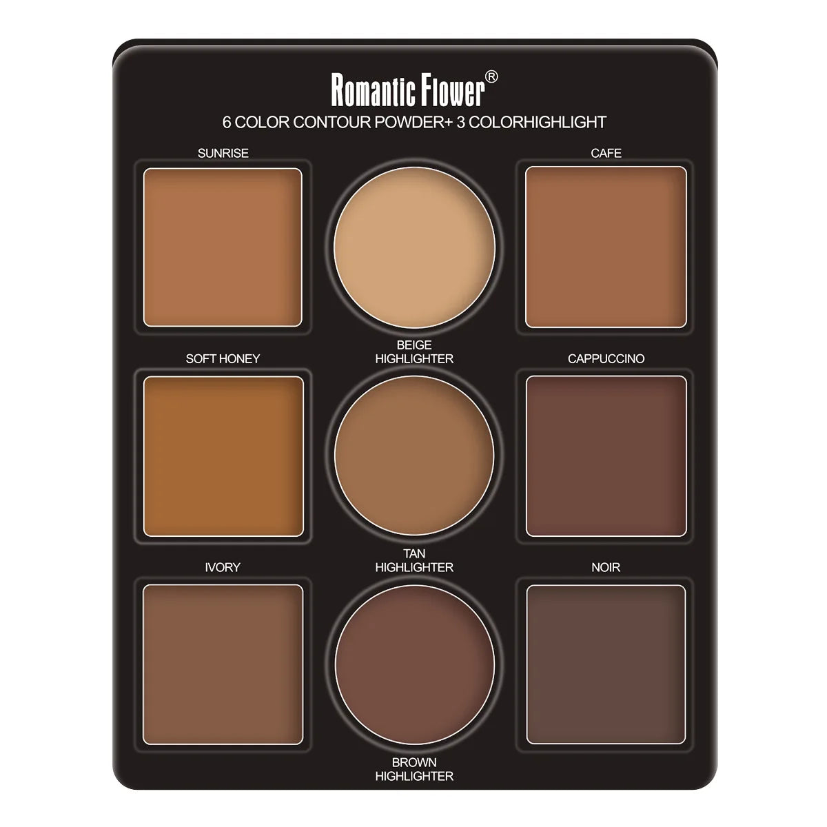 9 Colors Makeup Palette Kit | 6 Color Contour | And 3 Color Highlight Waterproof