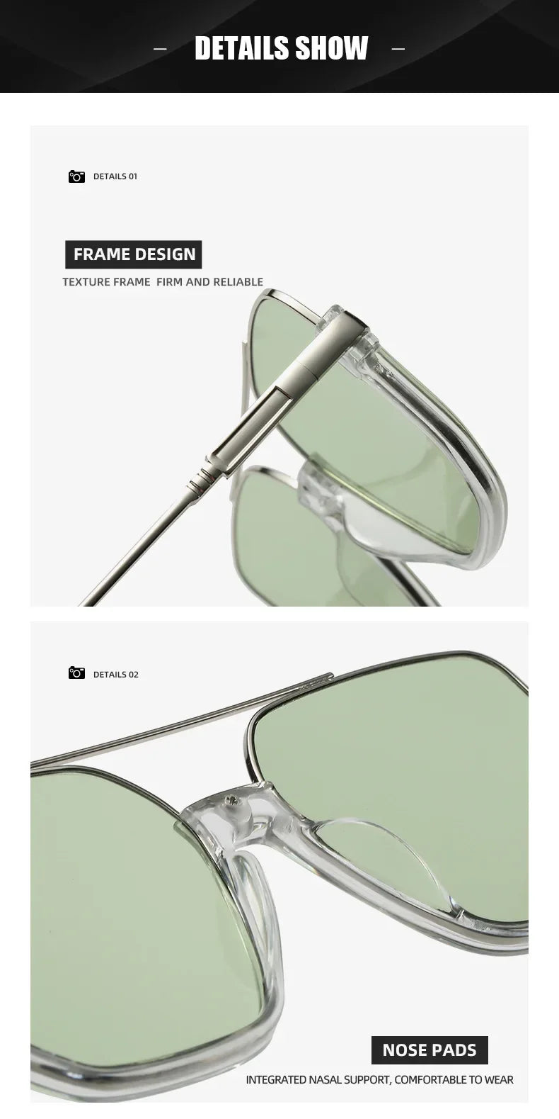 Retro Pilot Square Shades UV400