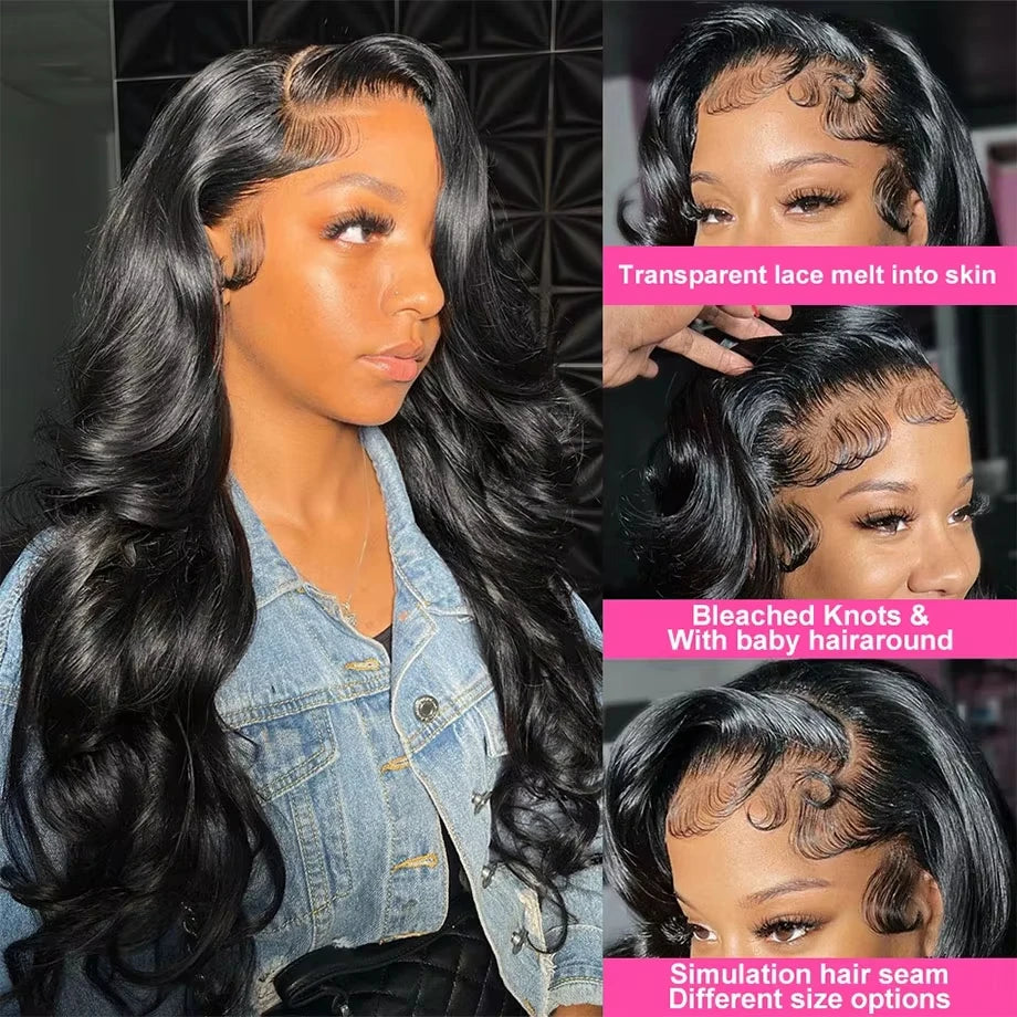 180 Density Body Wave Lace 13x4 HD Pre Plucked