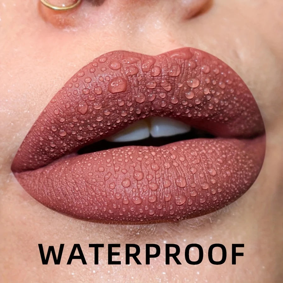 19 colors Matte Velvet Nude Waterproof Liquid Lipstick