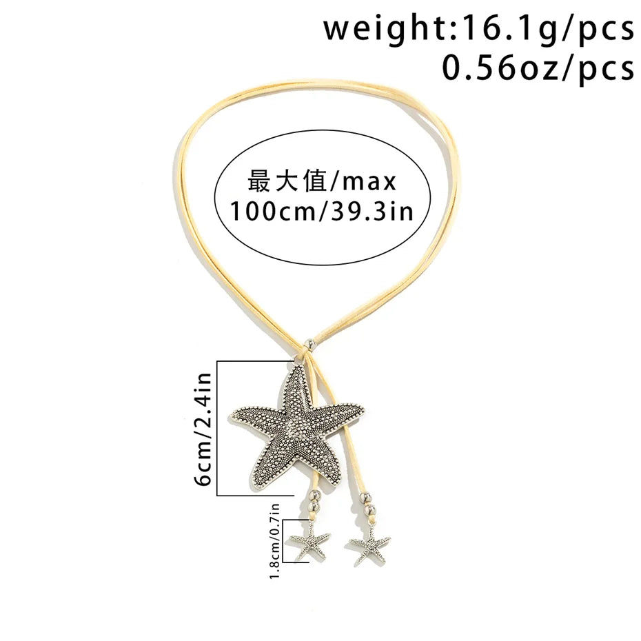 Big Star Starfish Retro Adjustable necklace