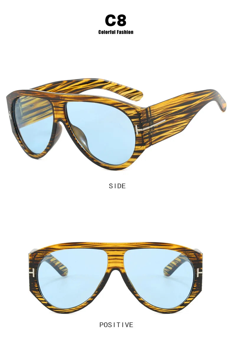 Vintage Punk Pilot Retro Stylish UV400