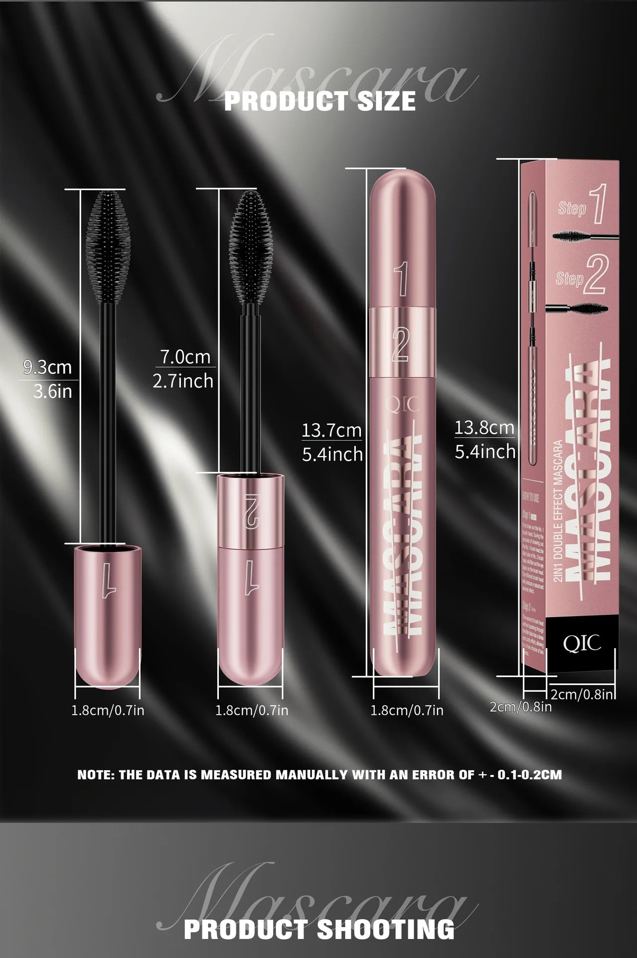 New rose gold double-effect mascara