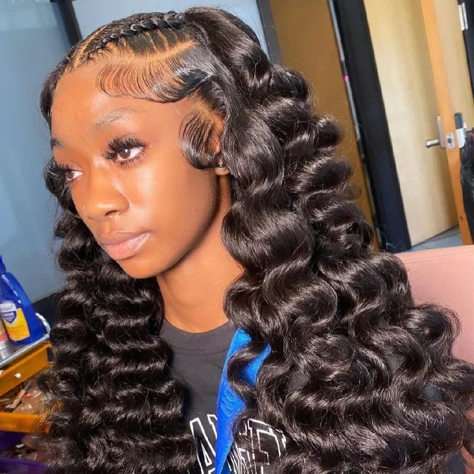 13x6 Loose Lace Front Human Hair Wigs | 250% Transparent 30, 40 Inch