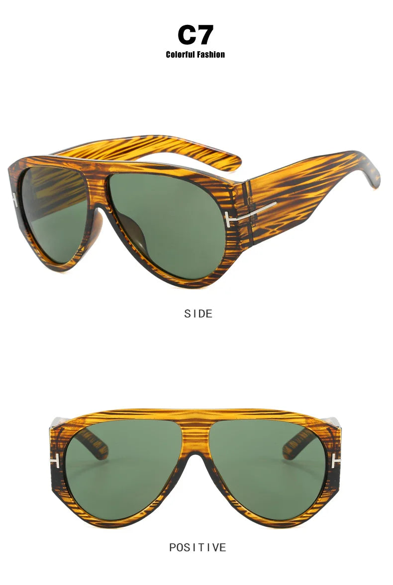 Vintage Punk Pilot Retro Stylish UV400
