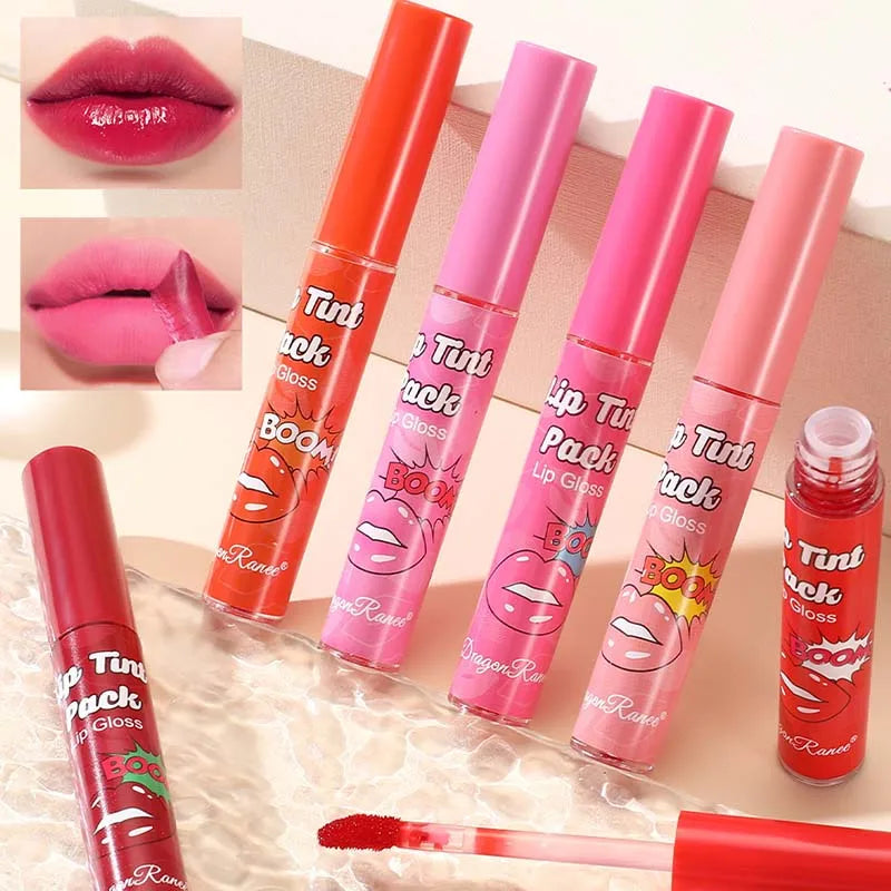 Peel Off Rose Red Lip gloss - Waterproof