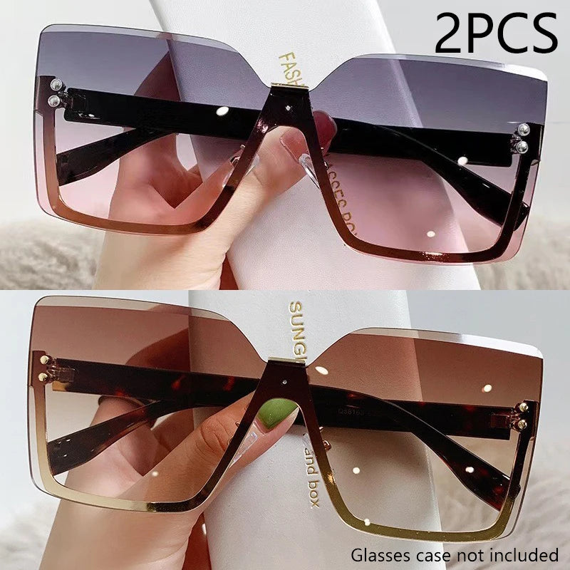 Half-frame Anti-uv Glasses