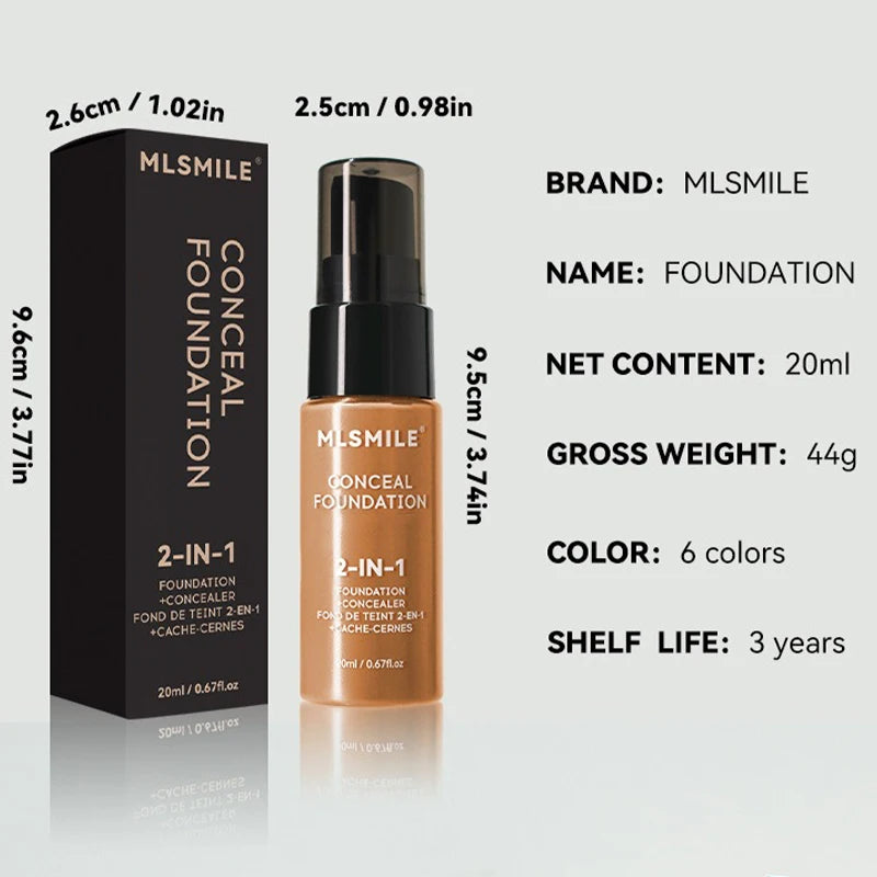 Face Foundation Cream Oil-Control Matte BBCream Waterproof
