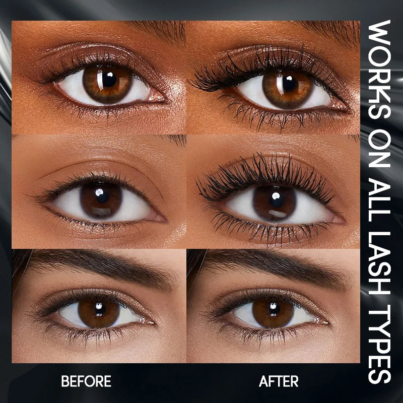 Ultra Long Lasting Mascara 4D Waterproof| Spiral Brush Eyelashes Extension