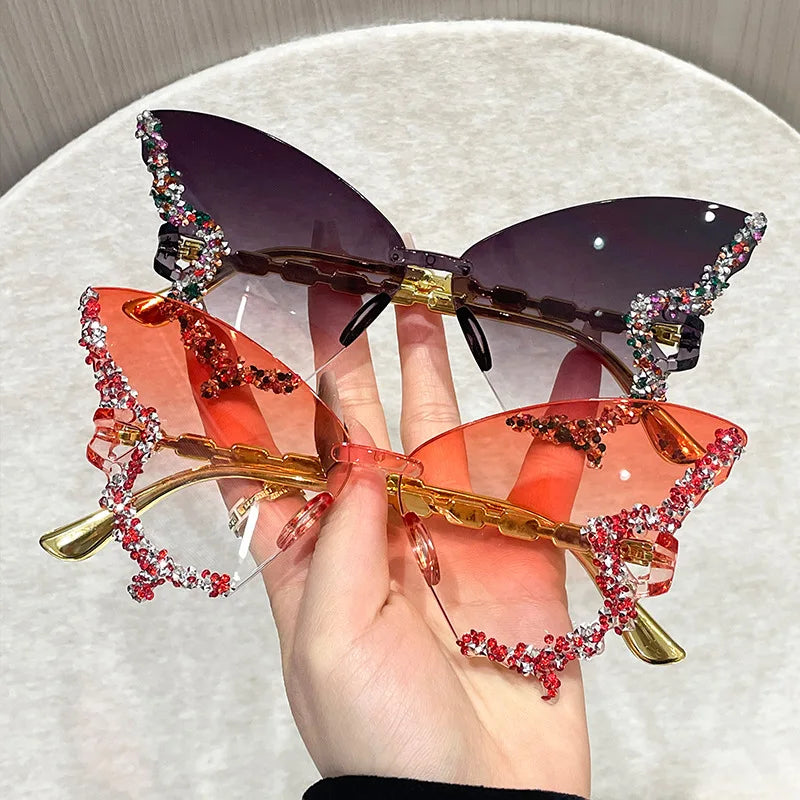 Rimless Butterfly Cat Eye