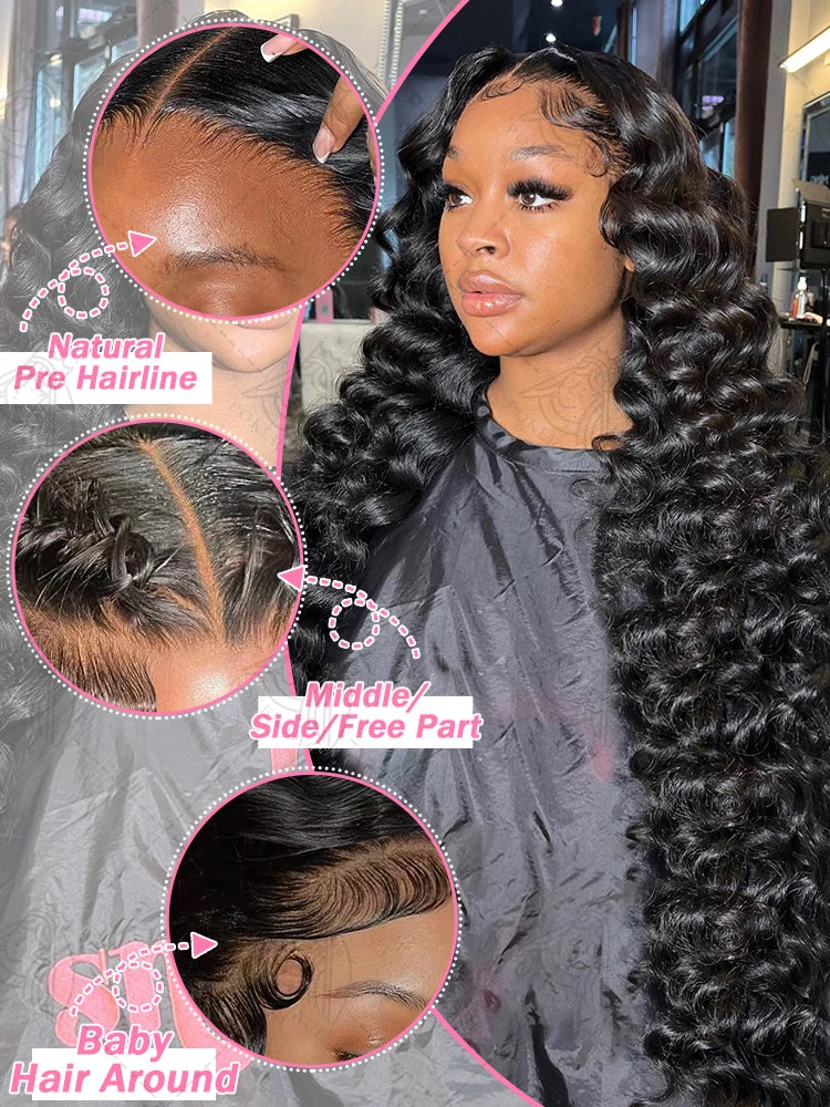 Brazilian Curly Water Wave | 13x6 Lace Front