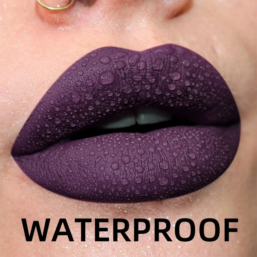 19 colors Matte Velvet Nude Waterproof Liquid Lipstick