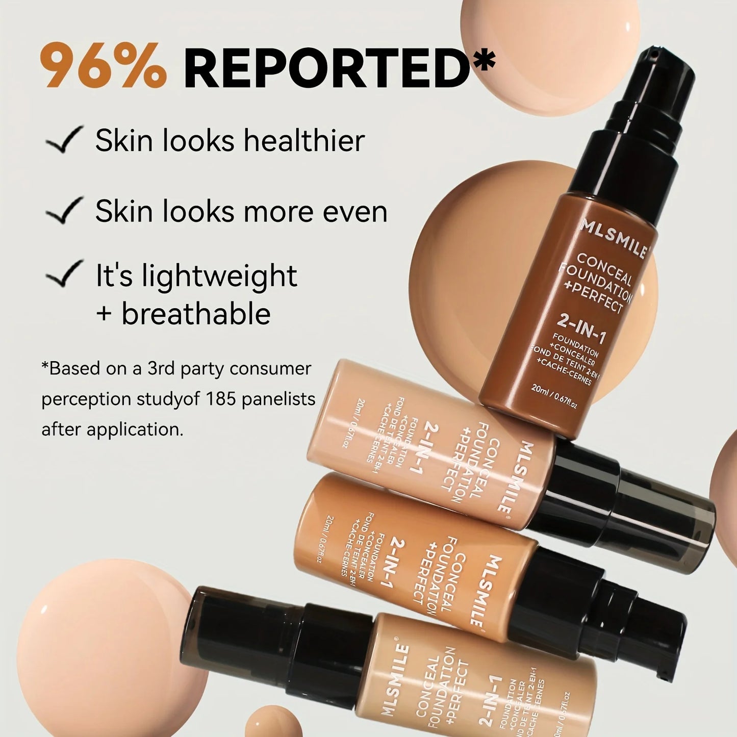 2-In-1 Oil Control Liquid Foundation And Concealer