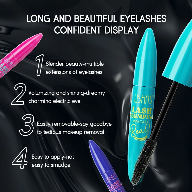 Ultra Long Lasting Mascara 4D Waterproof| Spiral Brush Eyelashes Extension