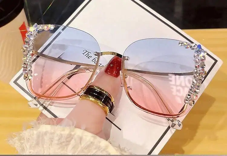 Diamond slim face high-grade sunglasses